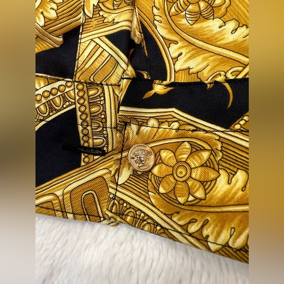 VERSACE BAROCCO SILK SHIRT Size 42 - Picture 9 of 9